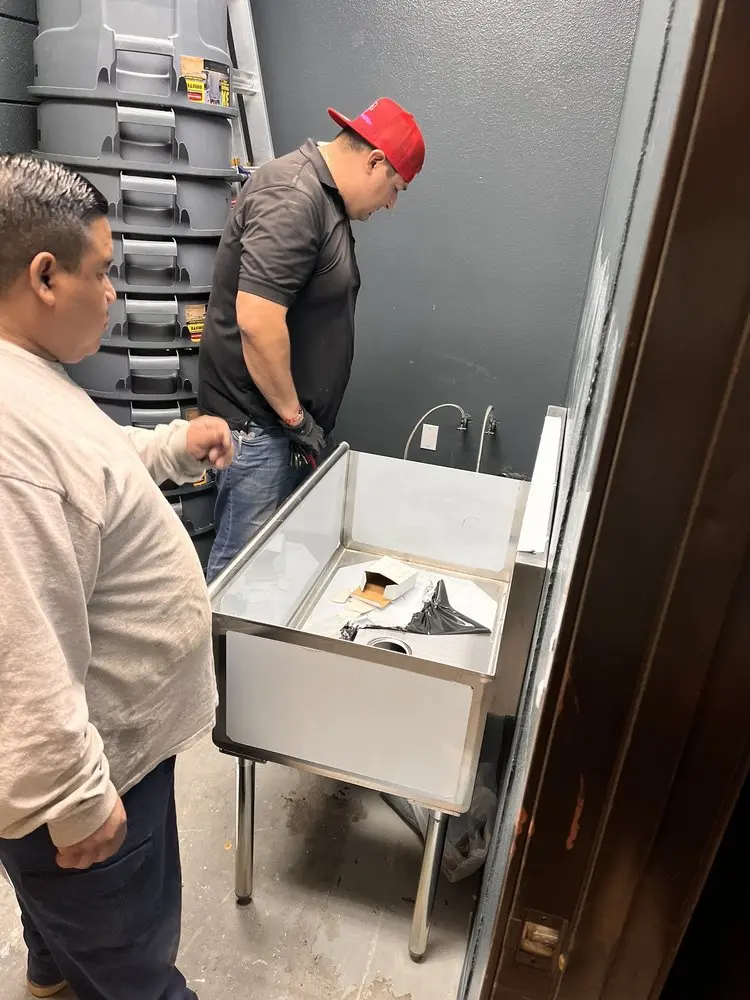 Commercial plumbing and sink installation in Seventy-First