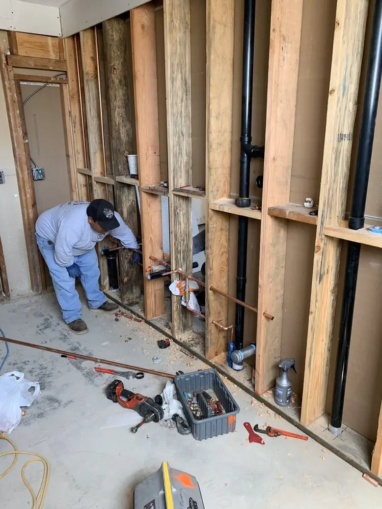 Commercial rough-in plumbing for Gas Line Repair in Seventy-First